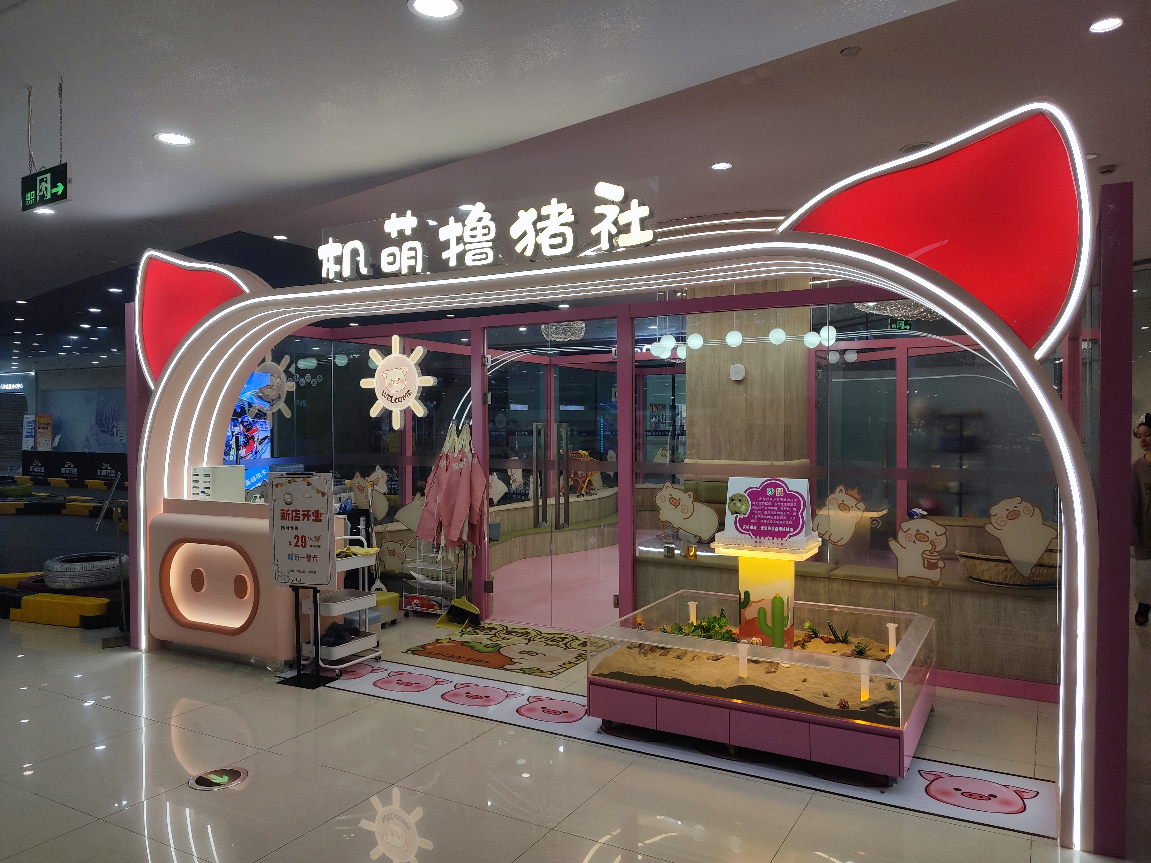 水晶城機(jī)萌擼豬社開業(yè)啦！